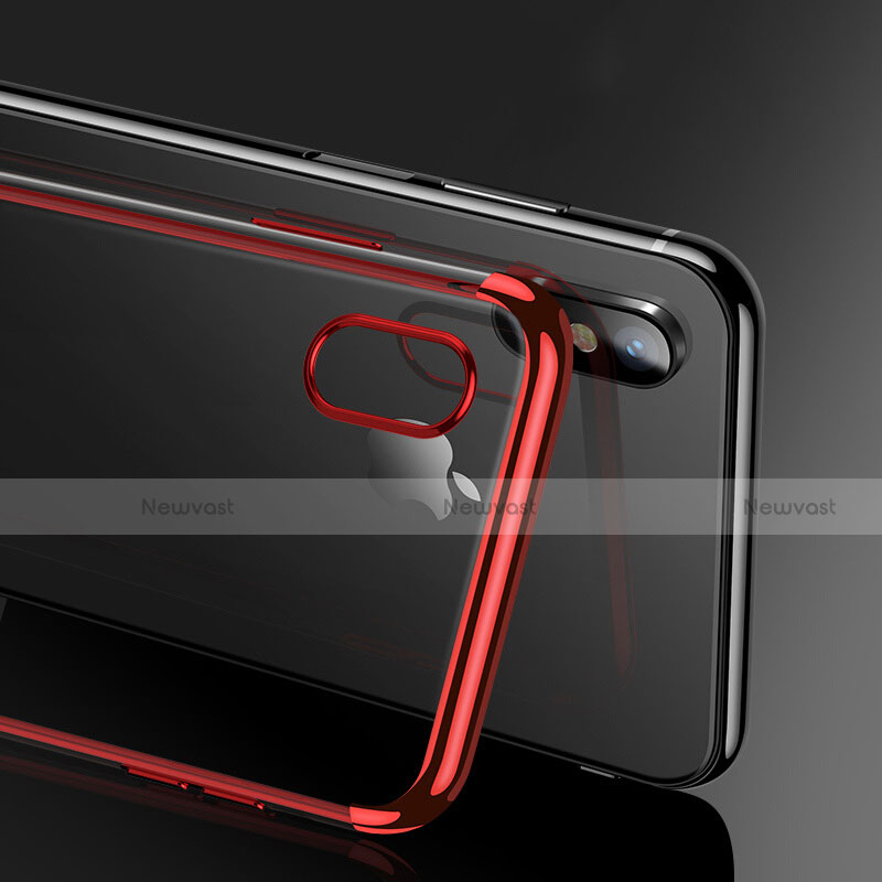 Ultra-thin Silicone Gel Soft Case 360 Degrees R02 for Apple iPhone Xs Red
