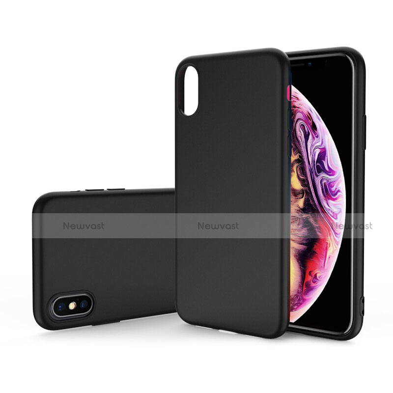 Ultra-thin Silicone Gel Soft Case C03 for Apple iPhone Xs Black