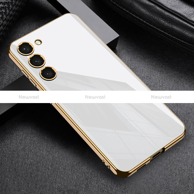 Ultra-thin Silicone Gel Soft Case Cover AC1 for Samsung Galaxy S21 Plus 5G White