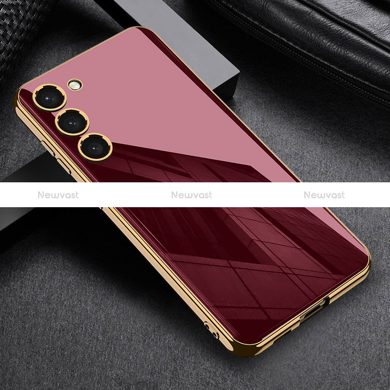 Ultra-thin Silicone Gel Soft Case Cover AC1 for Samsung Galaxy S22 5G Red