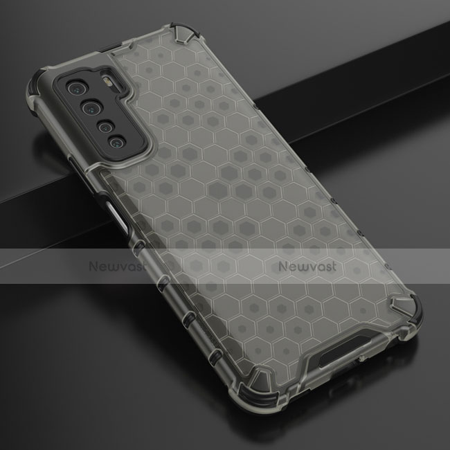 Ultra-thin Silicone Gel Soft Case Cover C01 for Huawei Nova 7 SE 5G Black