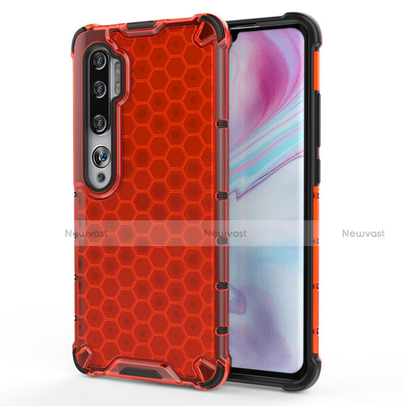 Ultra-thin Silicone Gel Soft Case Cover C02 for Xiaomi Mi Note 10 Pro Red
