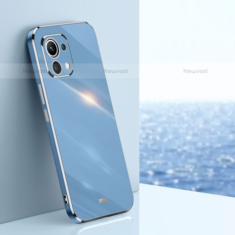 Ultra-thin Silicone Gel Soft Case Cover C03 for Xiaomi Mi 11 5G Blue