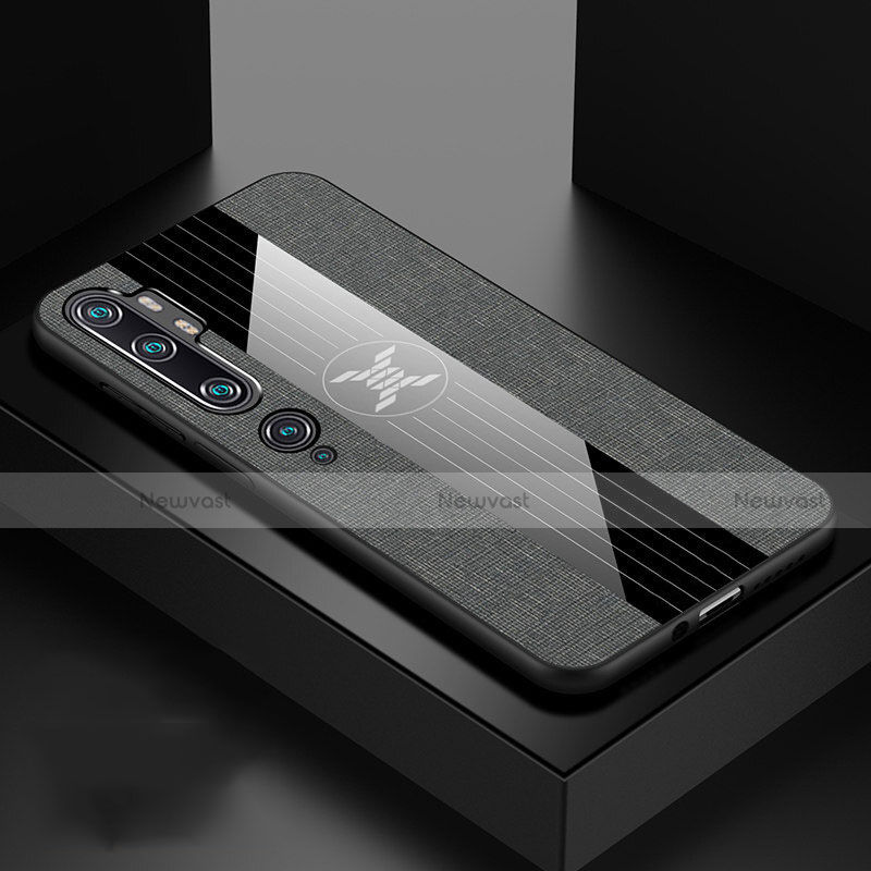 Ultra-thin Silicone Gel Soft Case Cover C03 for Xiaomi Mi Note 10 Pro Dark Gray