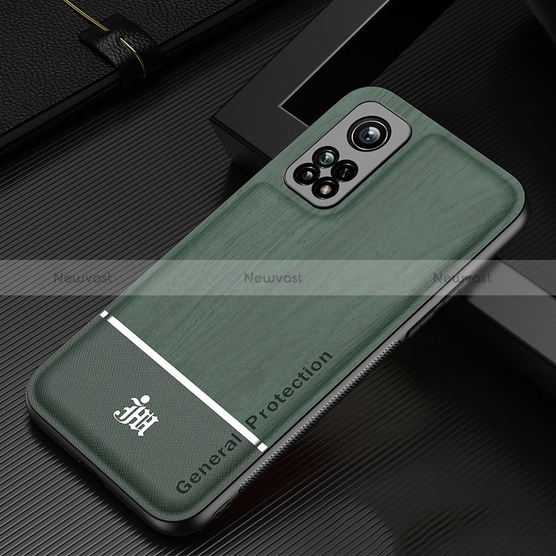 Ultra-thin Silicone Gel Soft Case Cover JM1 for Xiaomi Mi 10T Pro 5G Green