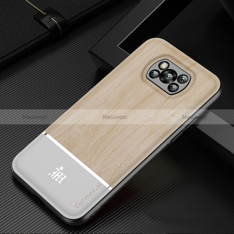 Ultra-thin Silicone Gel Soft Case Cover JM1 for Xiaomi Poco X3 NFC Gold