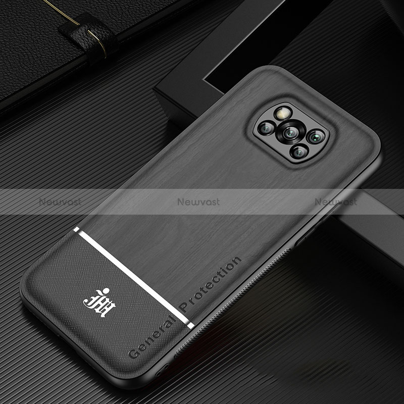 Ultra-thin Silicone Gel Soft Case Cover JM1 for Xiaomi Poco X3 Pro Black