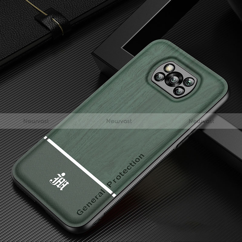 Ultra-thin Silicone Gel Soft Case Cover JM1 for Xiaomi Poco X3 Pro Green