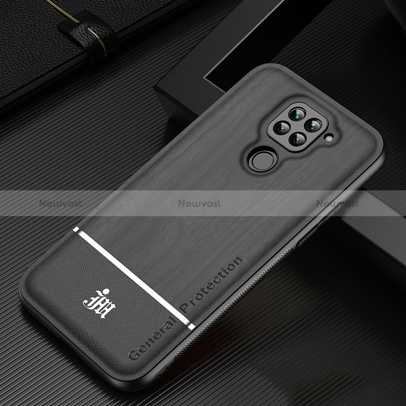 Ultra-thin Silicone Gel Soft Case Cover JM1 for Xiaomi Redmi Note 9 Black