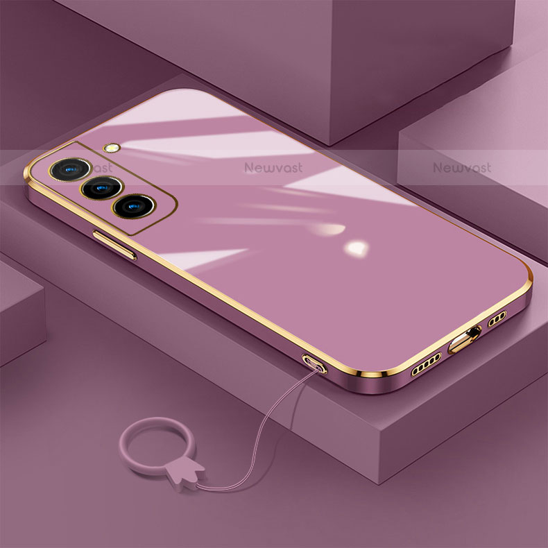 Ultra-thin Silicone Gel Soft Case Cover M01 for Samsung Galaxy S21 Plus 5G Purple