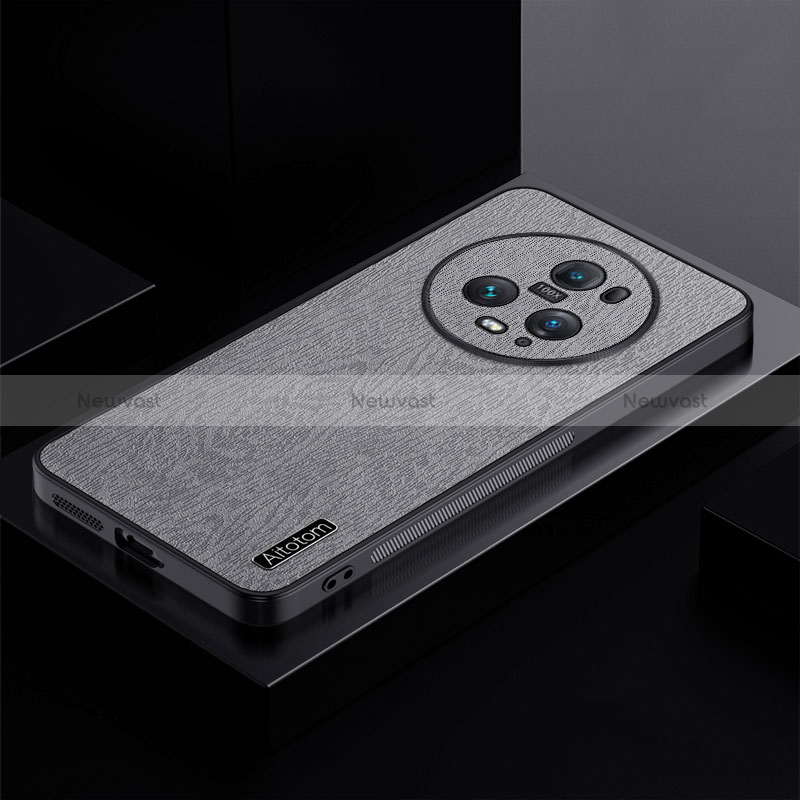 Ultra-thin Silicone Gel Soft Case Cover PB1 for Huawei Honor Magic5 Pro 5G Gray
