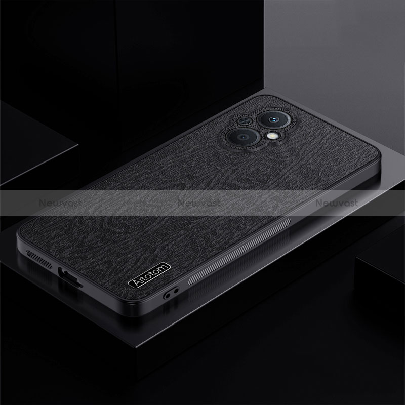 Ultra-thin Silicone Gel Soft Case Cover PB1 for Oppo A96 5G Black