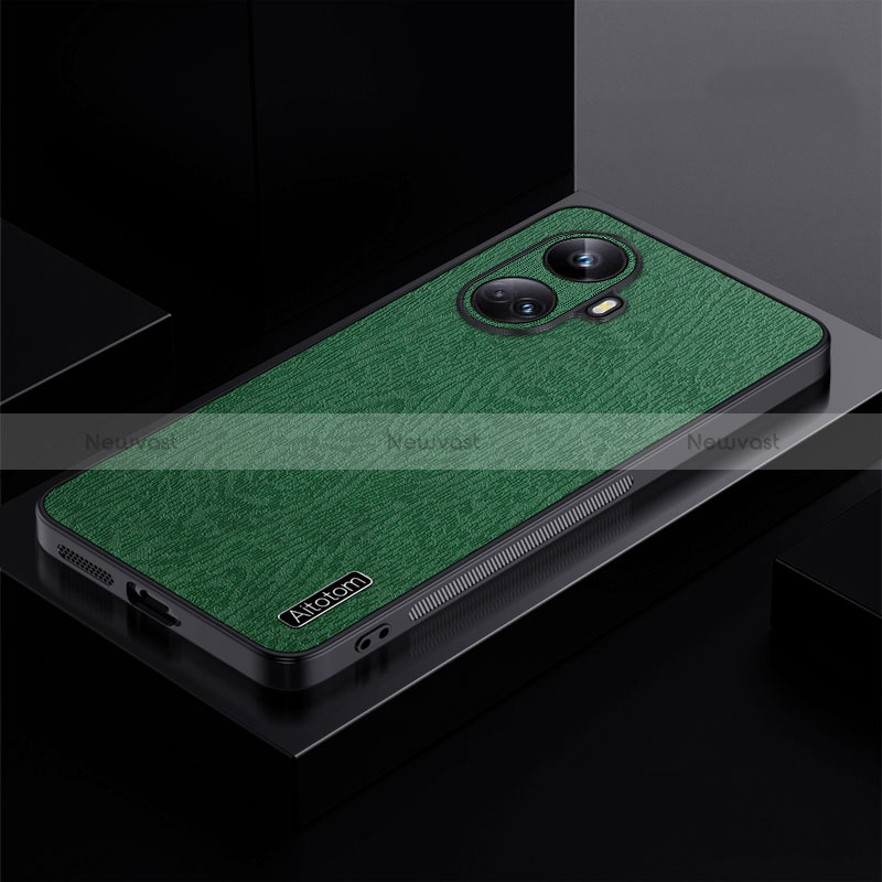 Ultra-thin Silicone Gel Soft Case Cover PB1 for Realme 10 Pro+ Plus 5G Green