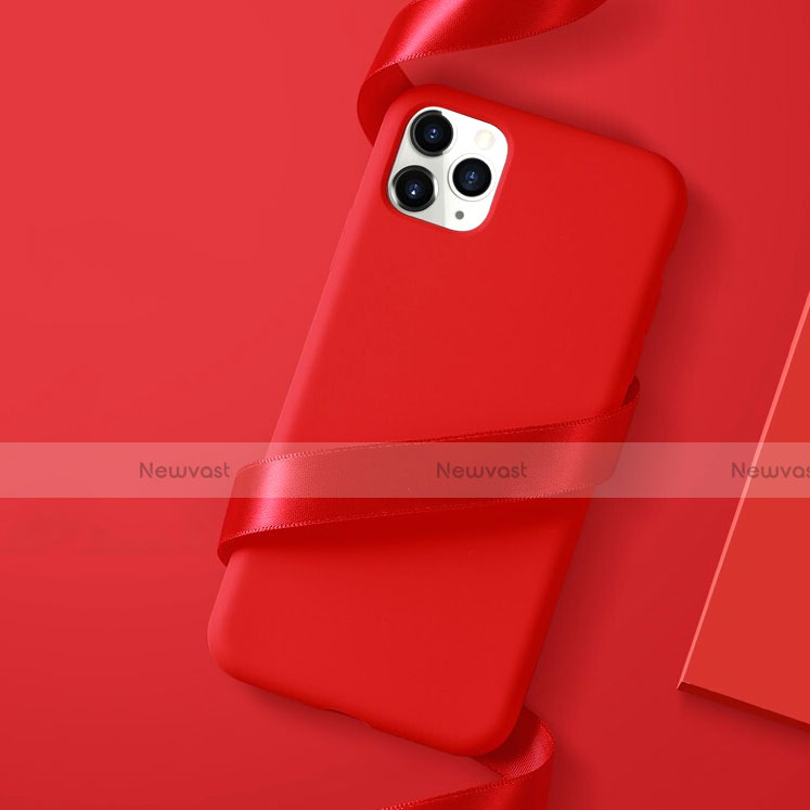 Ultra-thin Silicone Gel Soft Case Cover S01 for Apple iPhone 11 Pro Red