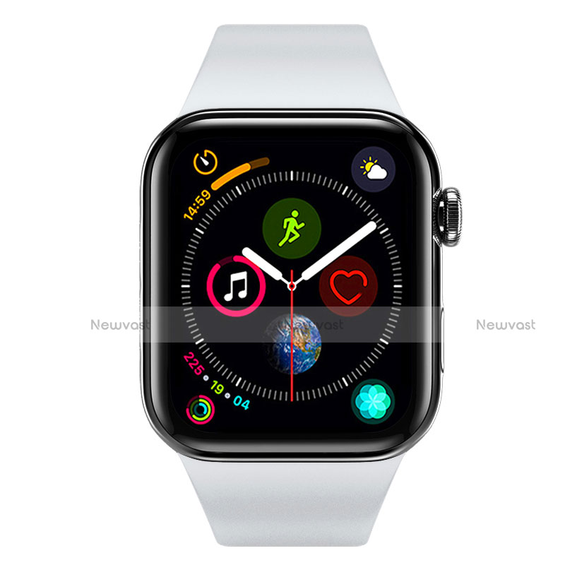 Ultra-thin Silicone Gel Soft Case Cover S01 for Apple iWatch 4 40mm Black
