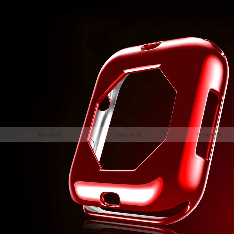 Ultra-thin Silicone Gel Soft Case Cover S01 for Apple iWatch 4 40mm Red