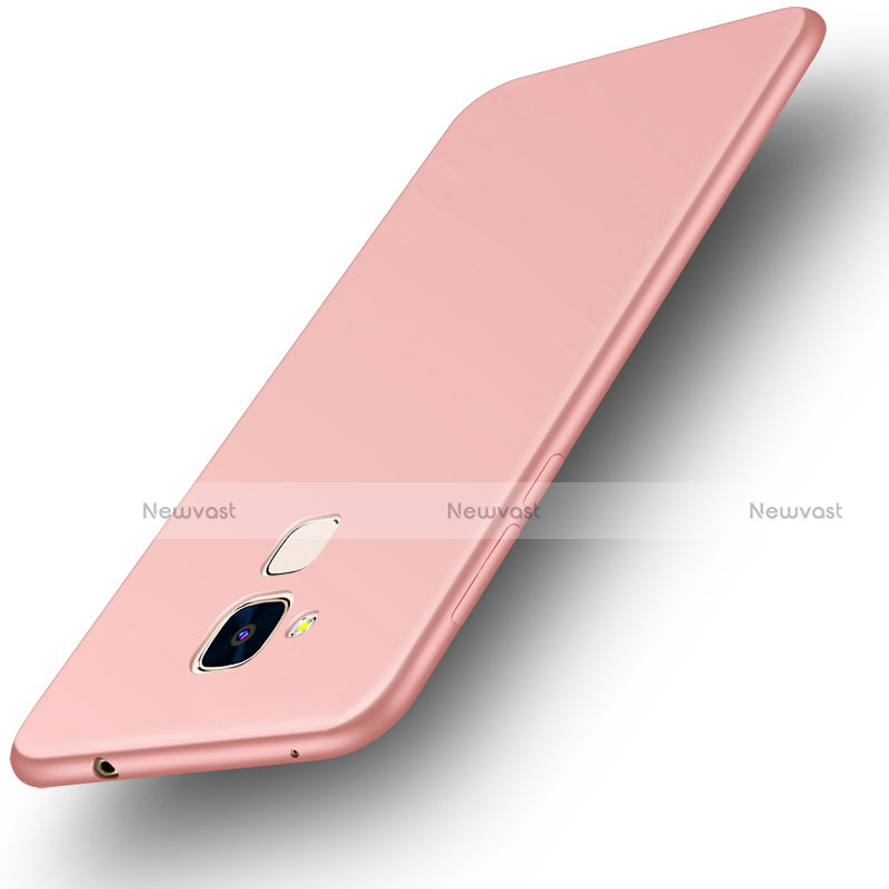 Ultra-thin Silicone Gel Soft Case Cover S01 for Huawei GR5 Mini Rose Gold