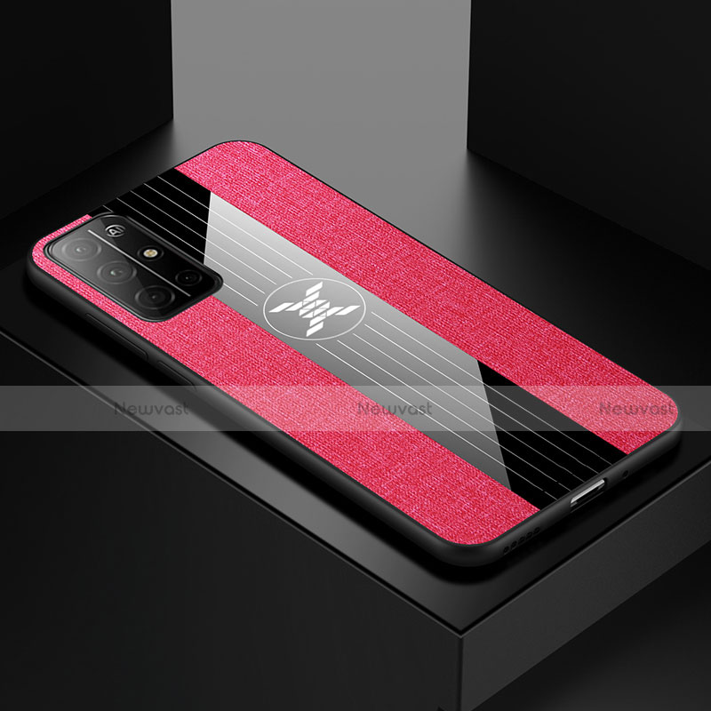 Ultra-thin Silicone Gel Soft Case Cover S01 for Huawei Honor 30S Hot Pink