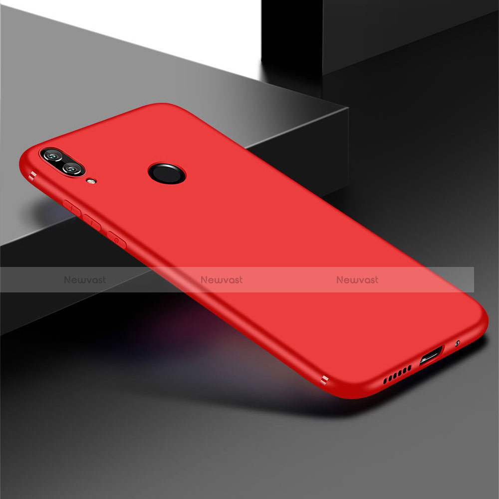 Ultra-thin Silicone Gel Soft Case Cover S01 for Huawei Honor Play 8C Red