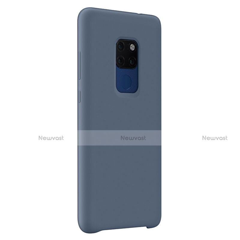 Ultra-thin Silicone Gel Soft Case Cover S01 for Huawei Mate 20 Blue