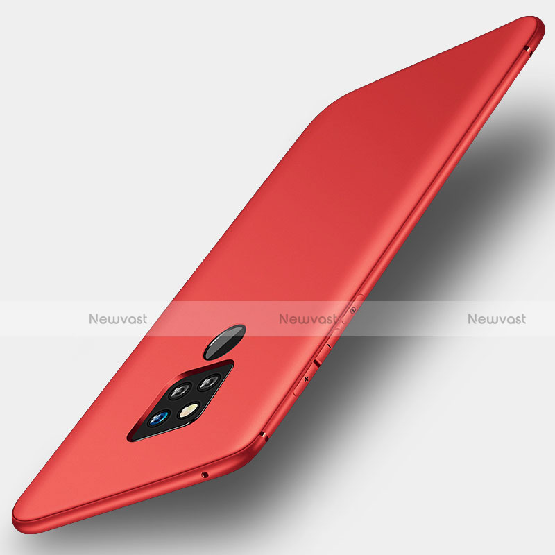 Ultra-thin Silicone Gel Soft Case Cover S01 for Huawei Mate 20 X 5G Red