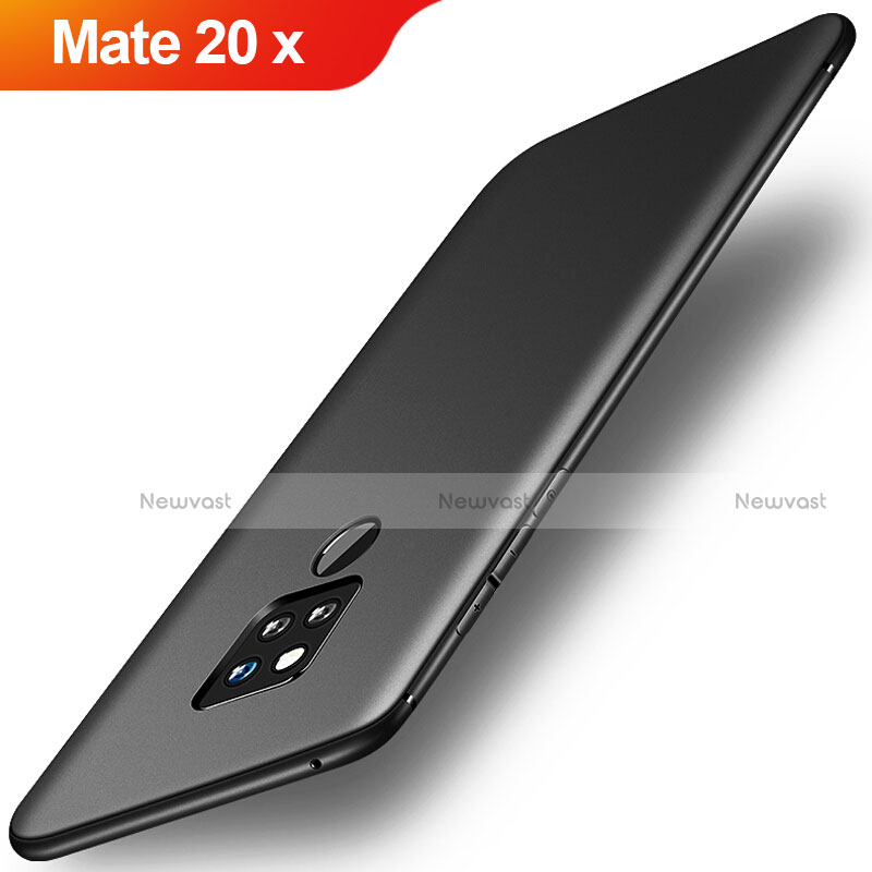 Ultra-thin Silicone Gel Soft Case Cover S01 for Huawei Mate 20 X Black