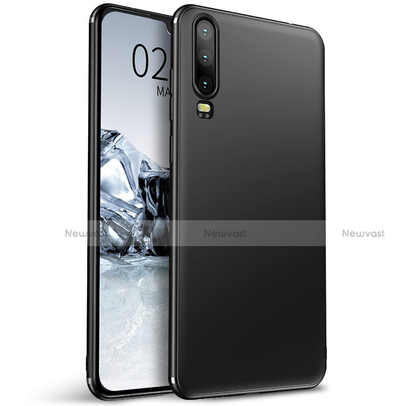 Ultra-thin Silicone Gel Soft Case Cover S01 for Huawei P30 Black