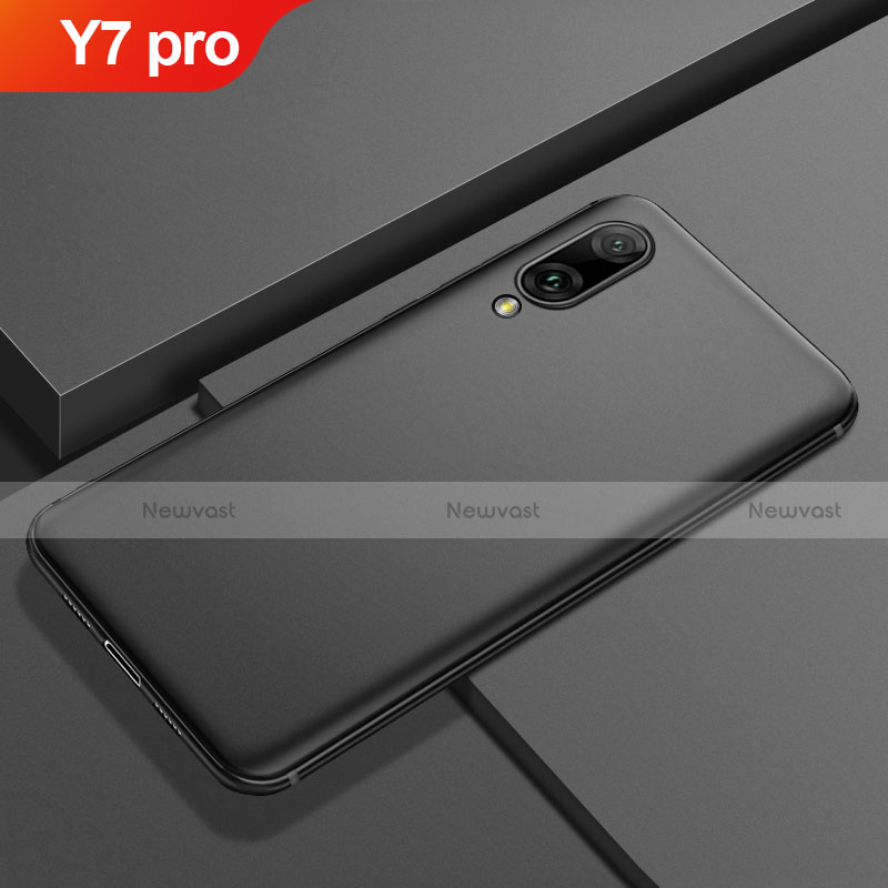 Ultra-thin Silicone Gel Soft Case Cover S01 for Huawei Y7 (2019) Black