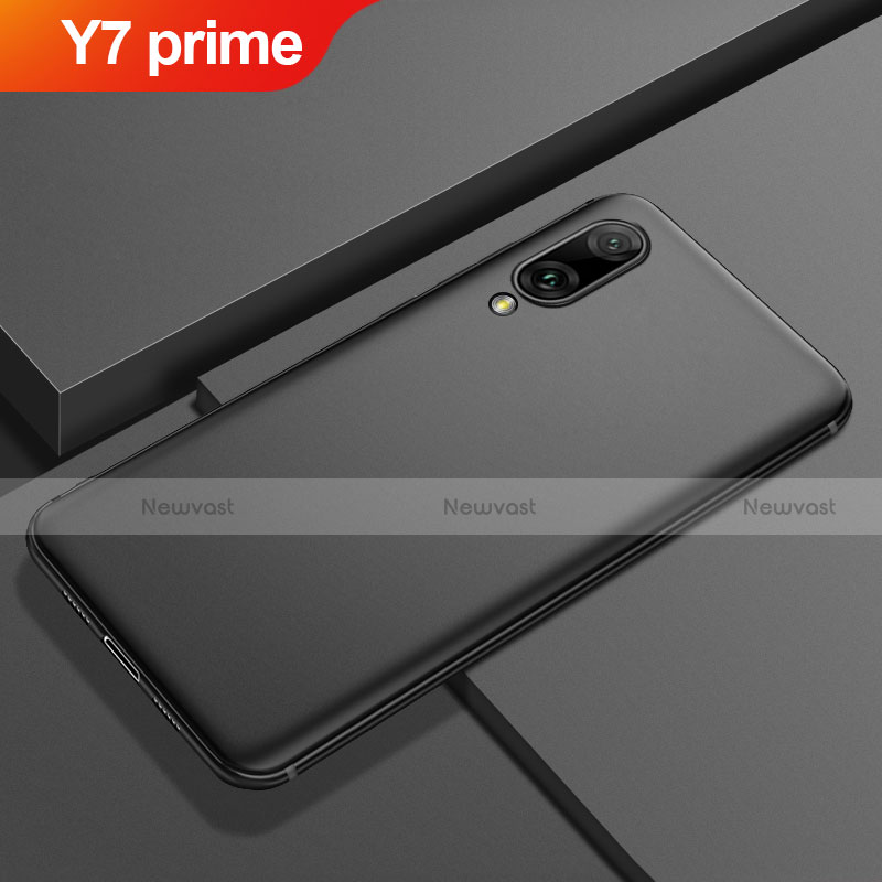 Ultra-thin Silicone Gel Soft Case Cover S01 for Huawei Y7 Prime (2019) Black