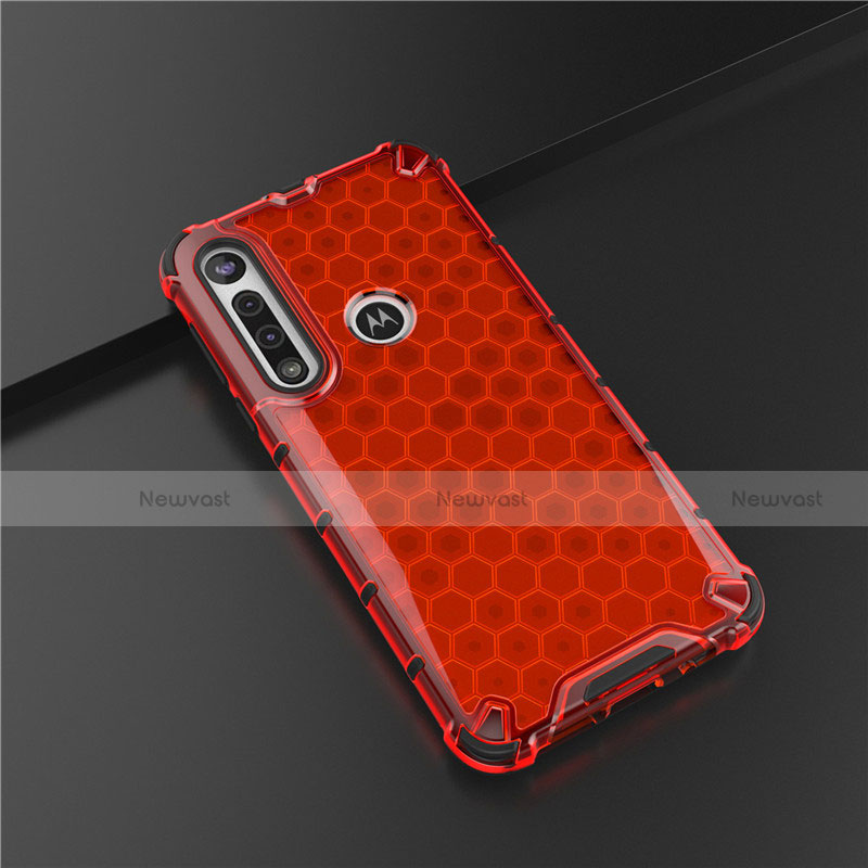 Ultra-thin Silicone Gel Soft Case Cover S01 for Motorola Moto G8 Play Red