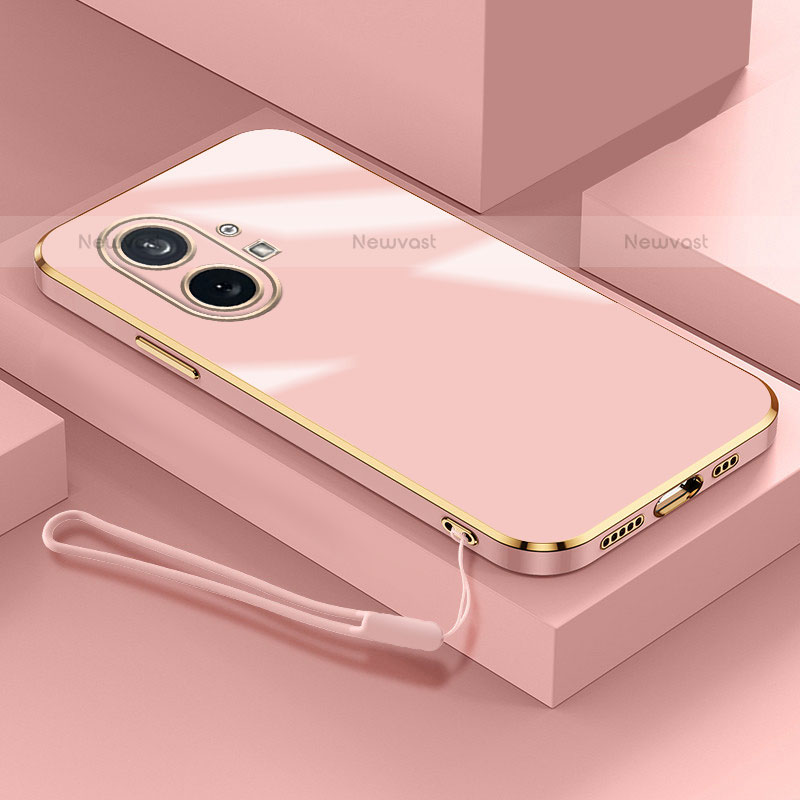 Ultra-thin Silicone Gel Soft Case Cover S01 for Nothing Phone 1 Rose Gold