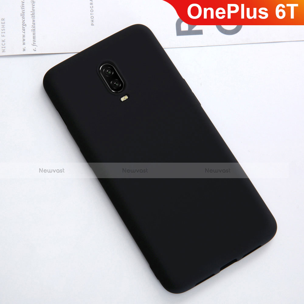 Ultra-thin Silicone Gel Soft Case Cover S01 for OnePlus 6T Black