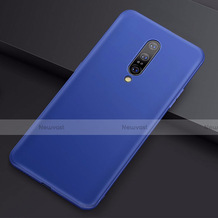 Ultra-thin Silicone Gel Soft Case Cover S01 for OnePlus 7 Pro Blue