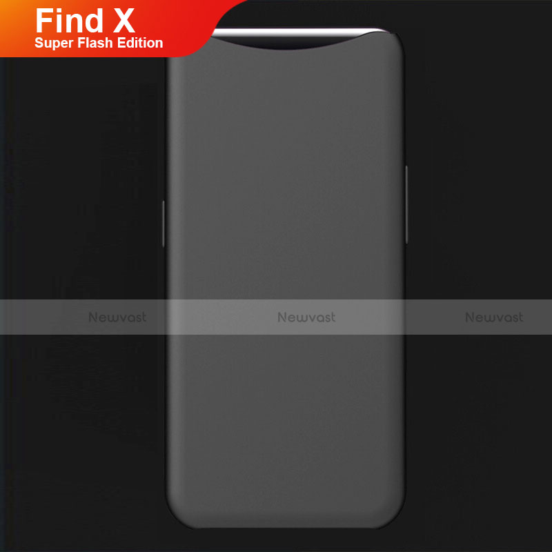 Ultra-thin Silicone Gel Soft Case Cover S01 for Oppo Find X Super Flash Edition Black