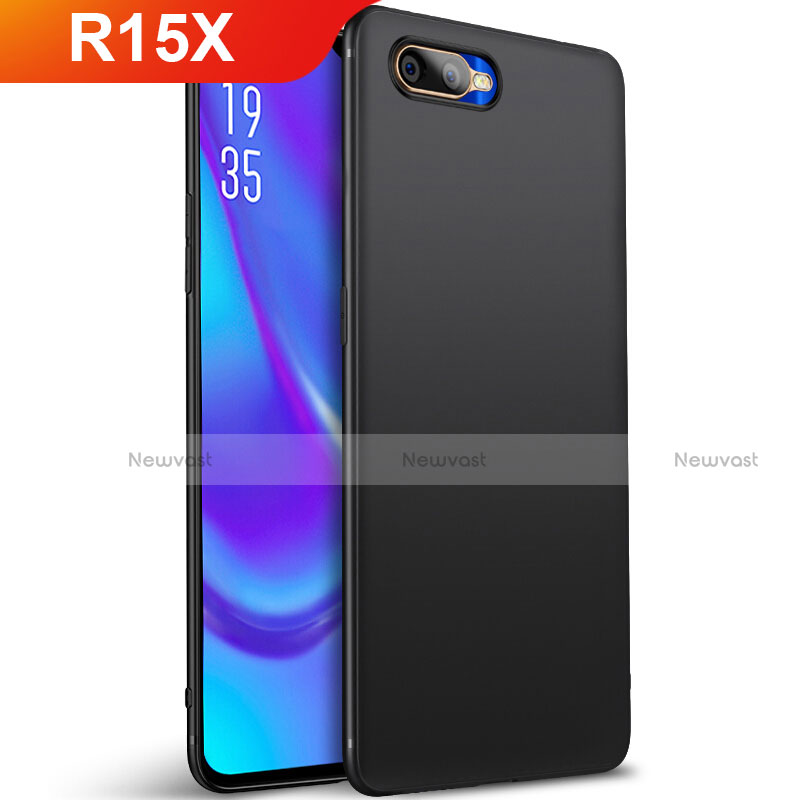 Ultra-thin Silicone Gel Soft Case Cover S01 for Oppo R15X Black