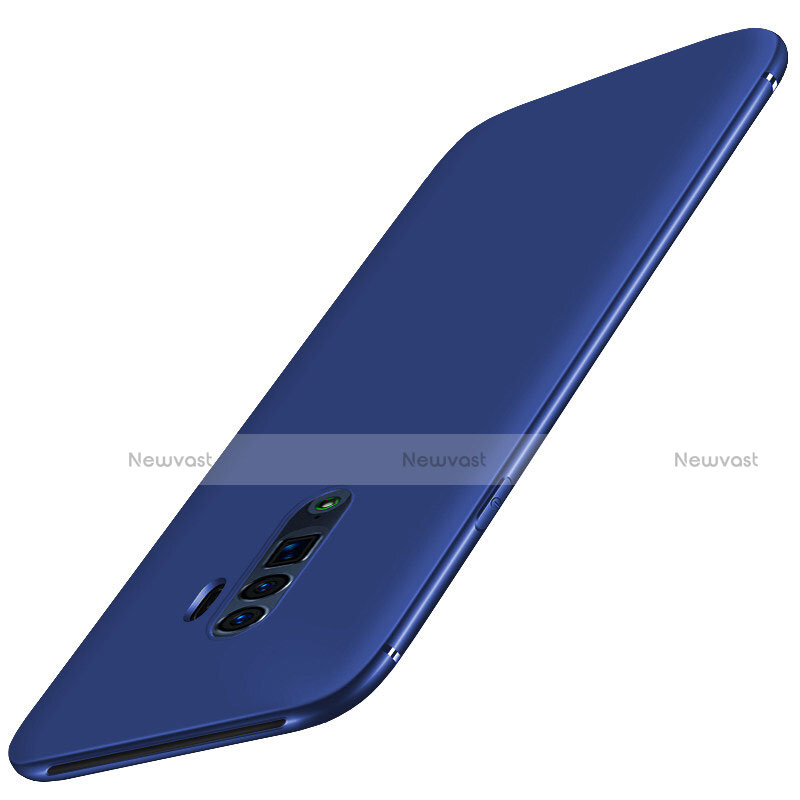 Ultra-thin Silicone Gel Soft Case Cover S01 for Oppo Reno 10X Zoom Blue