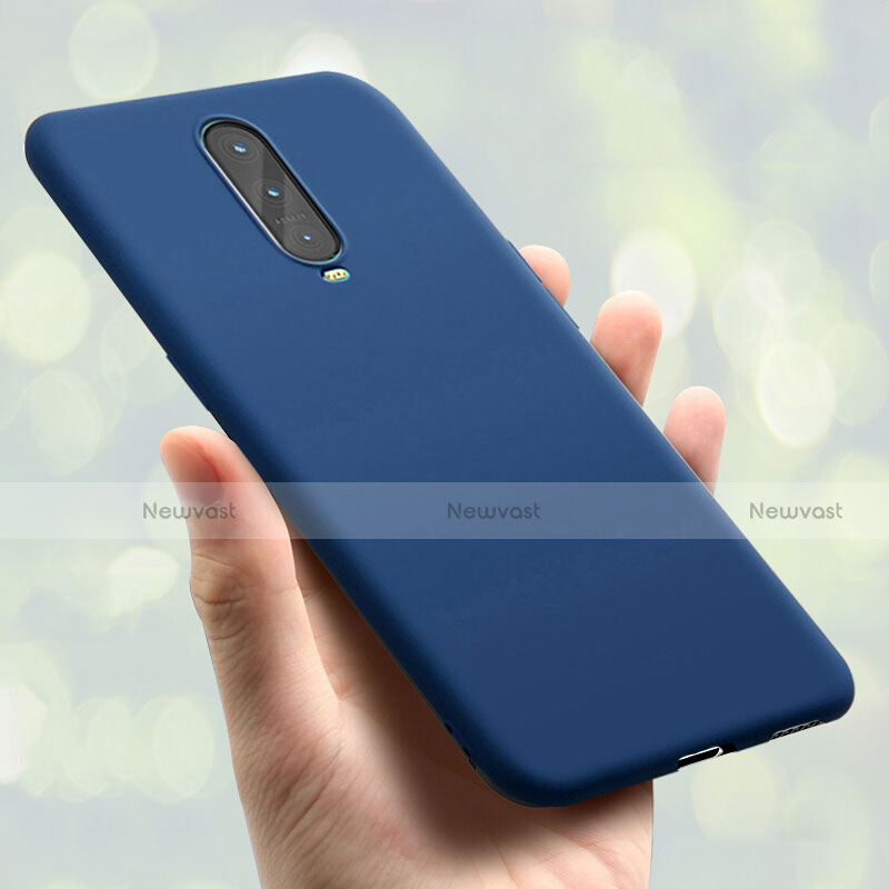 Ultra-thin Silicone Gel Soft Case Cover S01 for Oppo RX17 Pro Blue