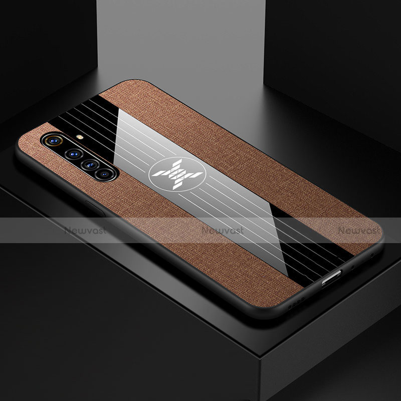 Ultra-thin Silicone Gel Soft Case Cover S01 for Realme X50 Pro 5G Brown