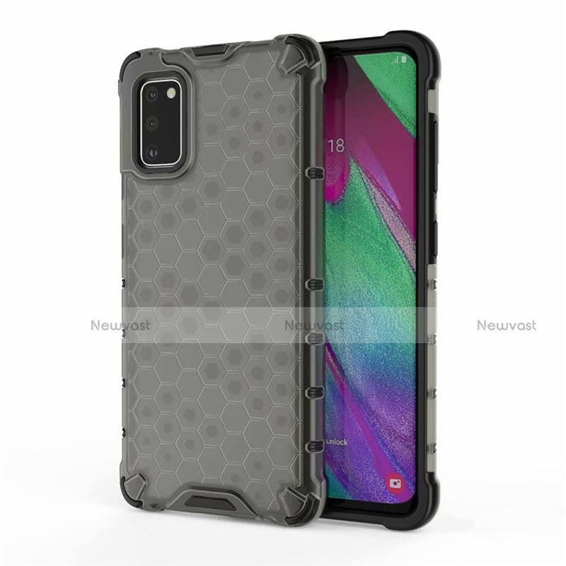Ultra-thin Silicone Gel Soft Case Cover S01 for Samsung Galaxy A41 Black
