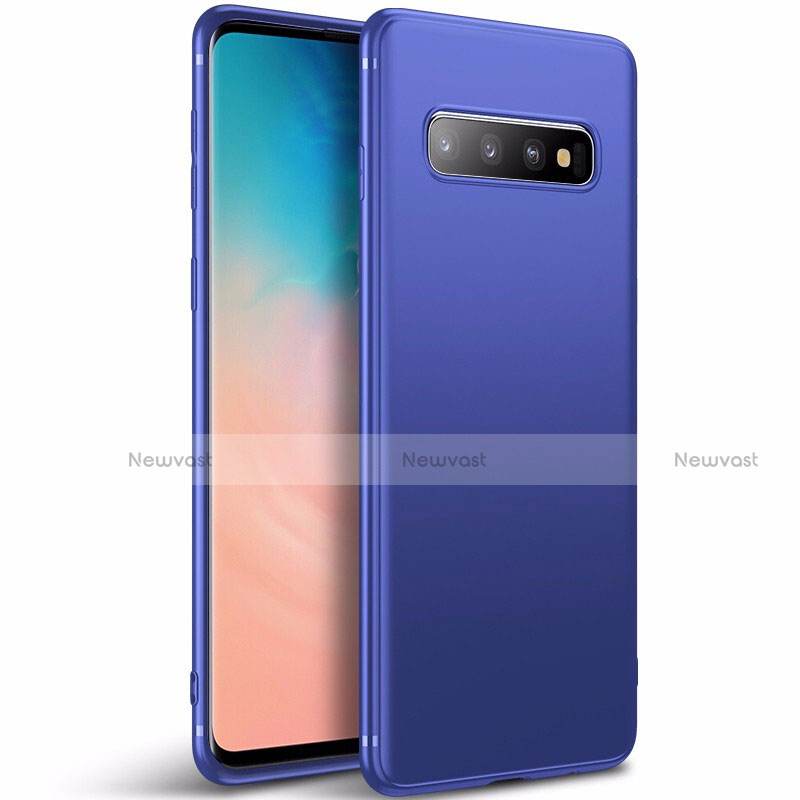 Ultra-thin Silicone Gel Soft Case Cover S01 for Samsung Galaxy S10 5G Blue