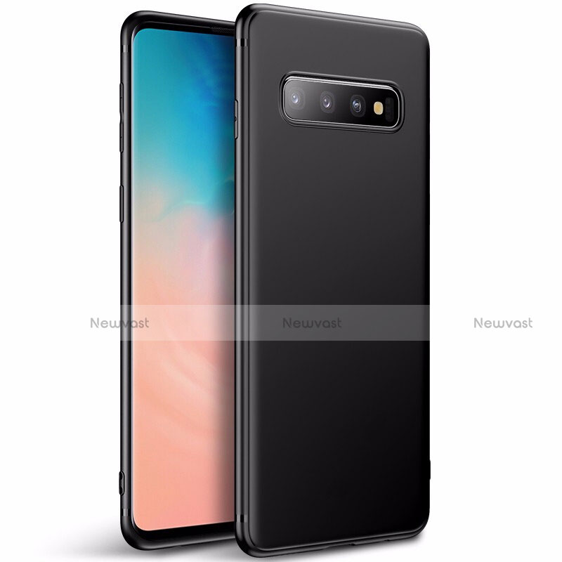 Ultra-thin Silicone Gel Soft Case Cover S01 for Samsung Galaxy S10 Black