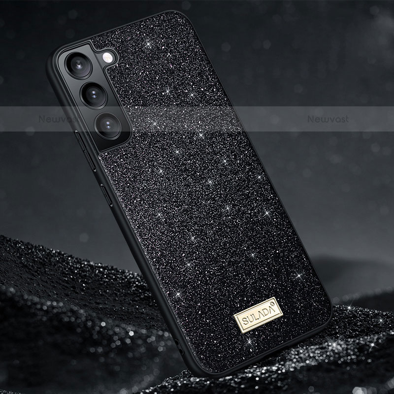 Ultra-thin Silicone Gel Soft Case Cover S01 for Samsung Galaxy S22 5G Black