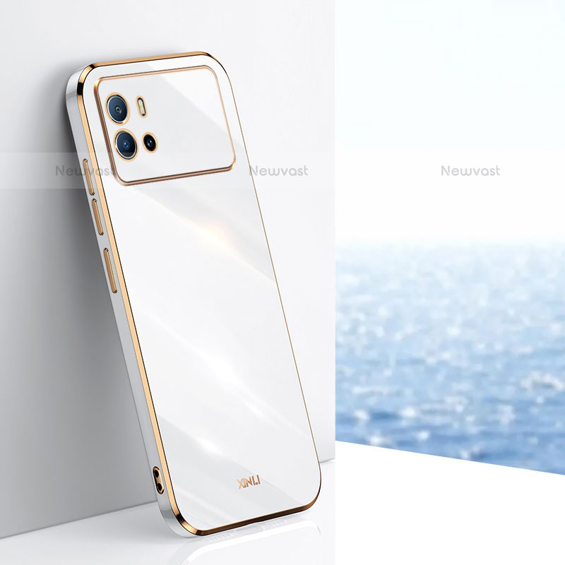 Ultra-thin Silicone Gel Soft Case Cover S01 for Vivo iQOO 9 5G White