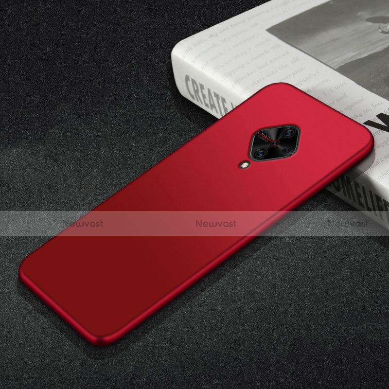 Ultra-thin Silicone Gel Soft Case Cover S01 for Vivo X50 Lite Red