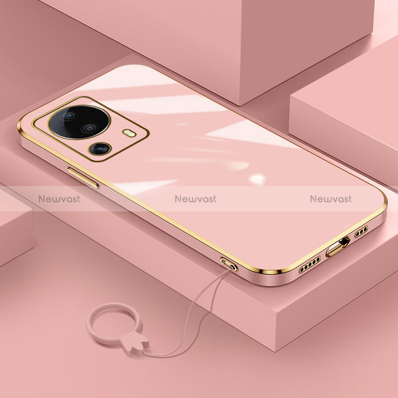 Ultra-thin Silicone Gel Soft Case Cover S01 for Xiaomi Mi 12 Lite NE 5G Pink