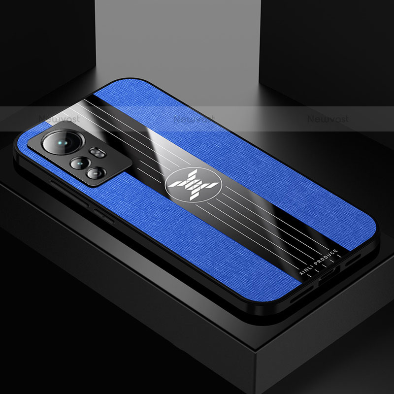 Ultra-thin Silicone Gel Soft Case Cover S01 for Xiaomi Mi 12 Pro 5G Blue