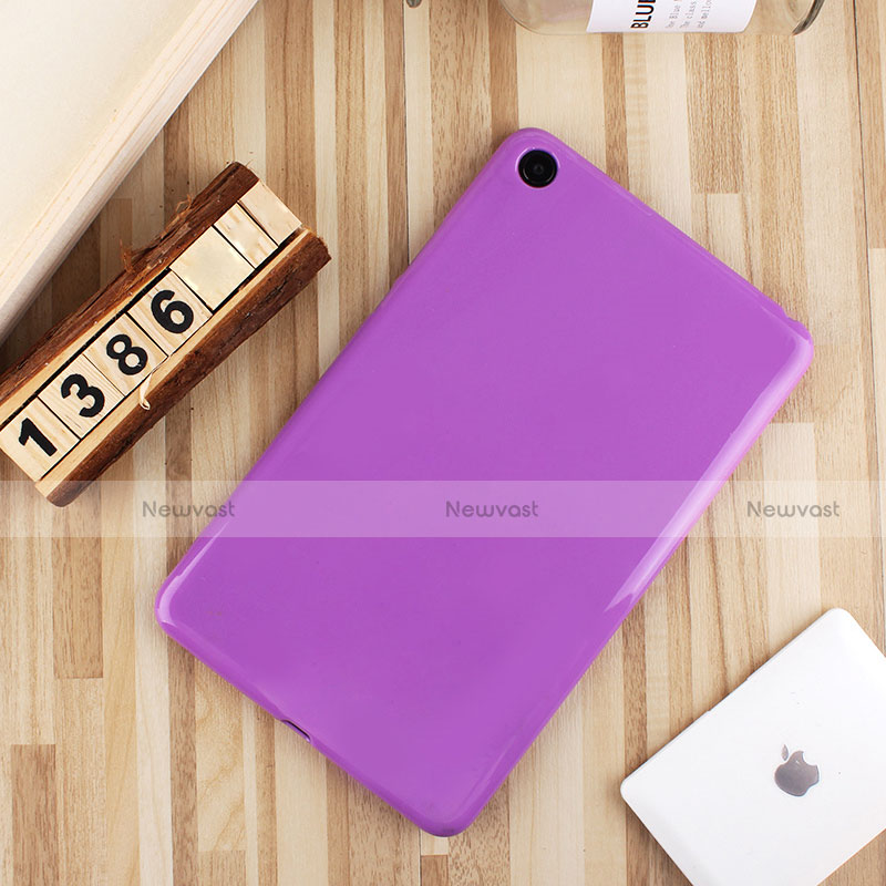 Ultra-thin Silicone Gel Soft Case Cover S01 for Xiaomi Mi Pad 4 Plus 10.1 Purple