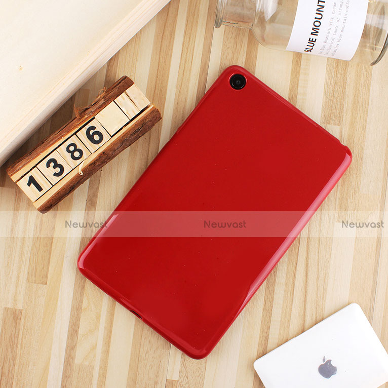 Ultra-thin Silicone Gel Soft Case Cover S01 for Xiaomi Mi Pad 4 Plus 10.1 Red