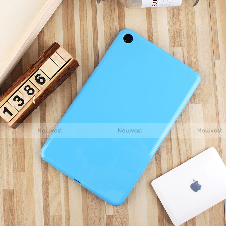 Ultra-thin Silicone Gel Soft Case Cover S01 for Xiaomi Mi Pad 4 Plus 10.1 Sky Blue