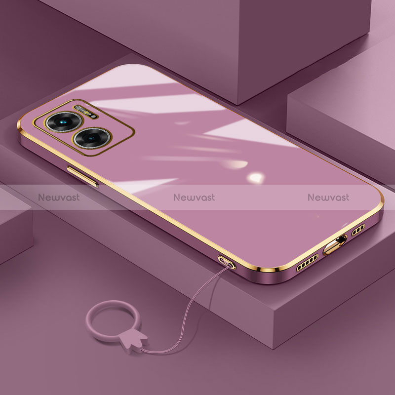 Ultra-thin Silicone Gel Soft Case Cover S01 for Xiaomi Redmi 10 Prime Plus 5G Purple